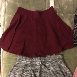 Maroon skirt